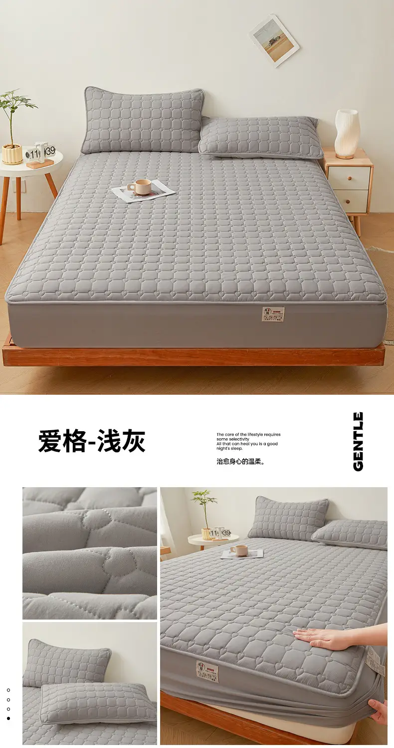 Class A waterproof urinalysis bed hat single piece padded Simmons mattress protector dustproof bed sheet bedspread bed cover — feature 30