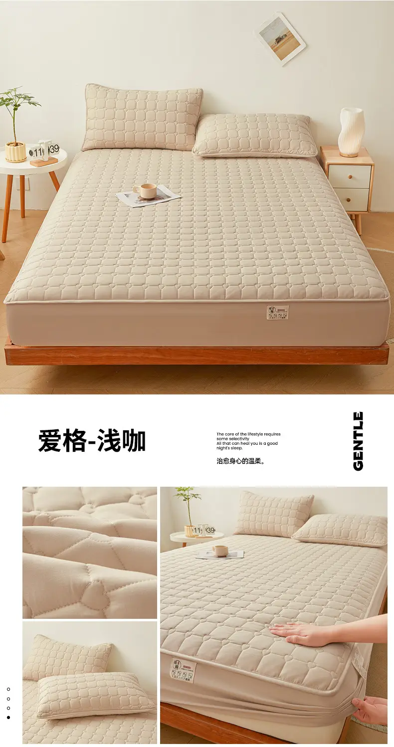 Class A waterproof urinalysis bed hat single piece padded Simmons mattress protector dustproof bed sheet bedspread bed cover — feature 31