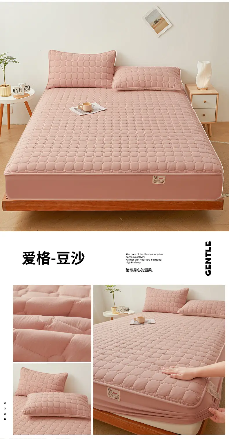 Class A waterproof urinalysis bed hat single piece padded Simmons mattress protector dustproof bed sheet bedspread bed cover — feature 32