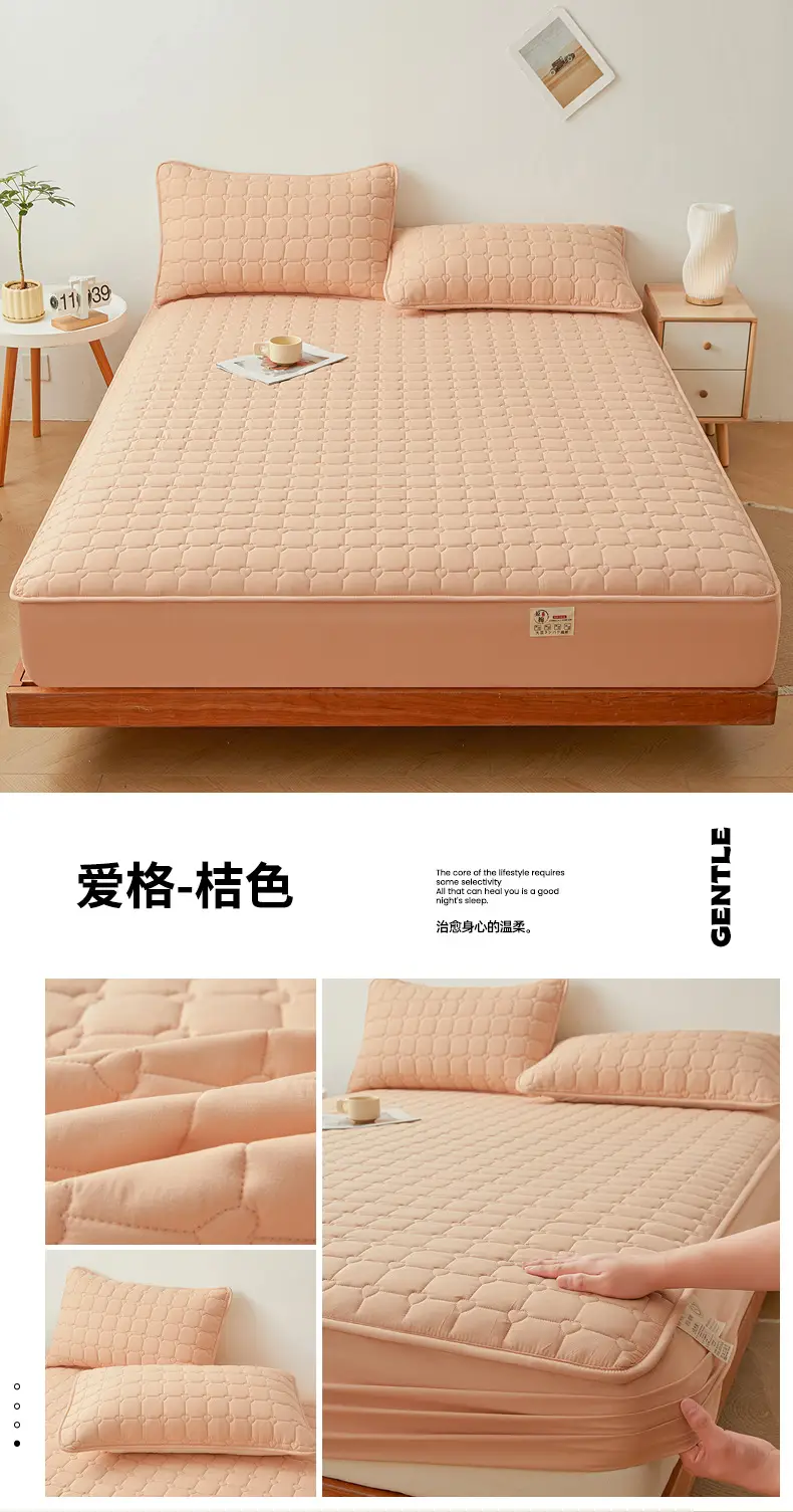 Class A waterproof urinalysis bed hat single piece padded Simmons mattress protector dustproof bed sheet bedspread bed cover — feature 33