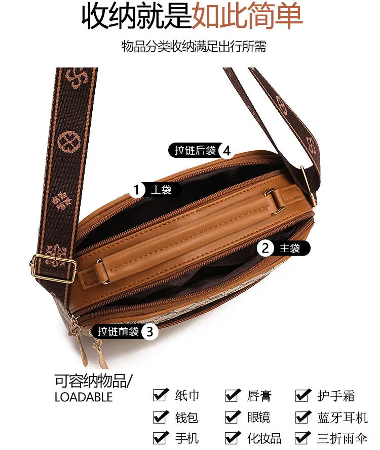 Women's Crossbody Bag Large Capacity 2024 Autumn Winter New — feature 13