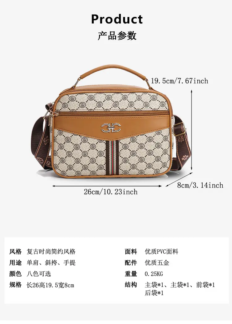 Women's Crossbody Bag Large Capacity 2024 Autumn Winter New — feature 16