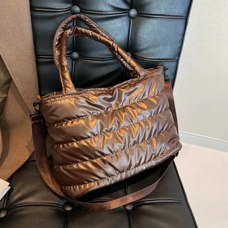 Pink Cotton Shoulder Bag 2024 Winter Fashion - Image 10