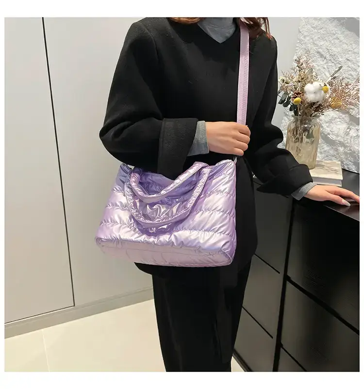 Pink Cotton Shoulder Bag 2024 Winter Fashion — feature 16