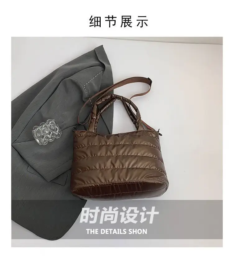 Pink Cotton Shoulder Bag 2024 Winter Fashion — feature 2
