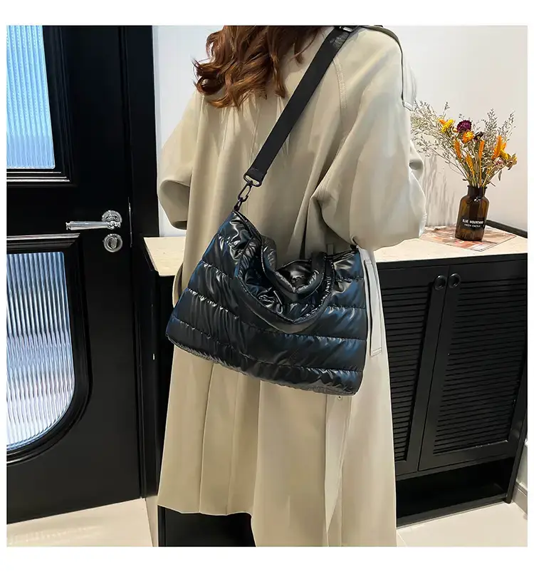 Pink Cotton Shoulder Bag 2024 Winter Fashion — feature 25