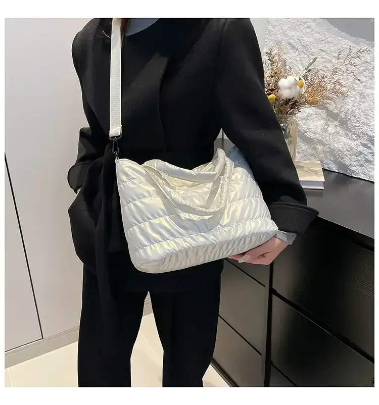 Pink Cotton Shoulder Bag 2024 Winter Fashion — feature 9