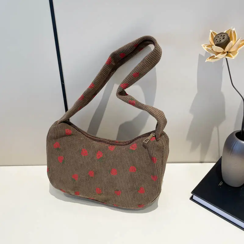 Black Embroidered Shoulder Bag for Women Winter 2024 - Image 7