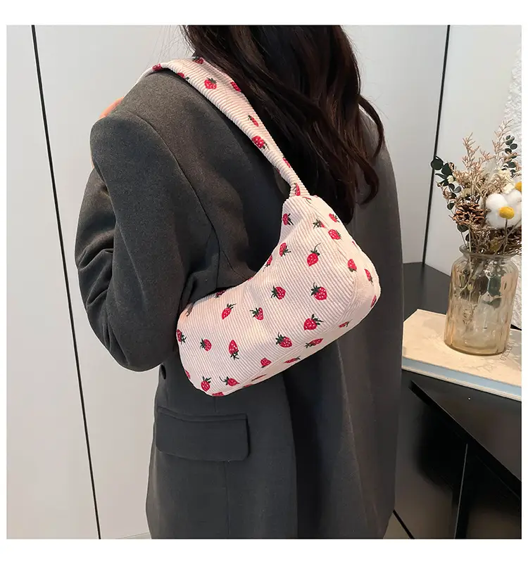Black Embroidered Shoulder Bag for Women Winter 2024 — feature 10