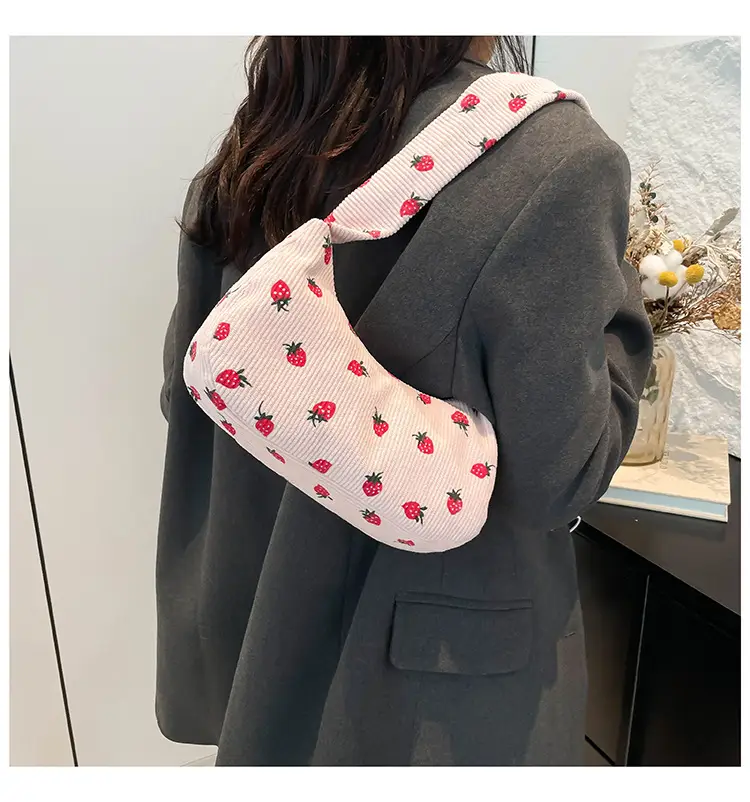 Black Embroidered Shoulder Bag for Women Winter 2024 — feature 11