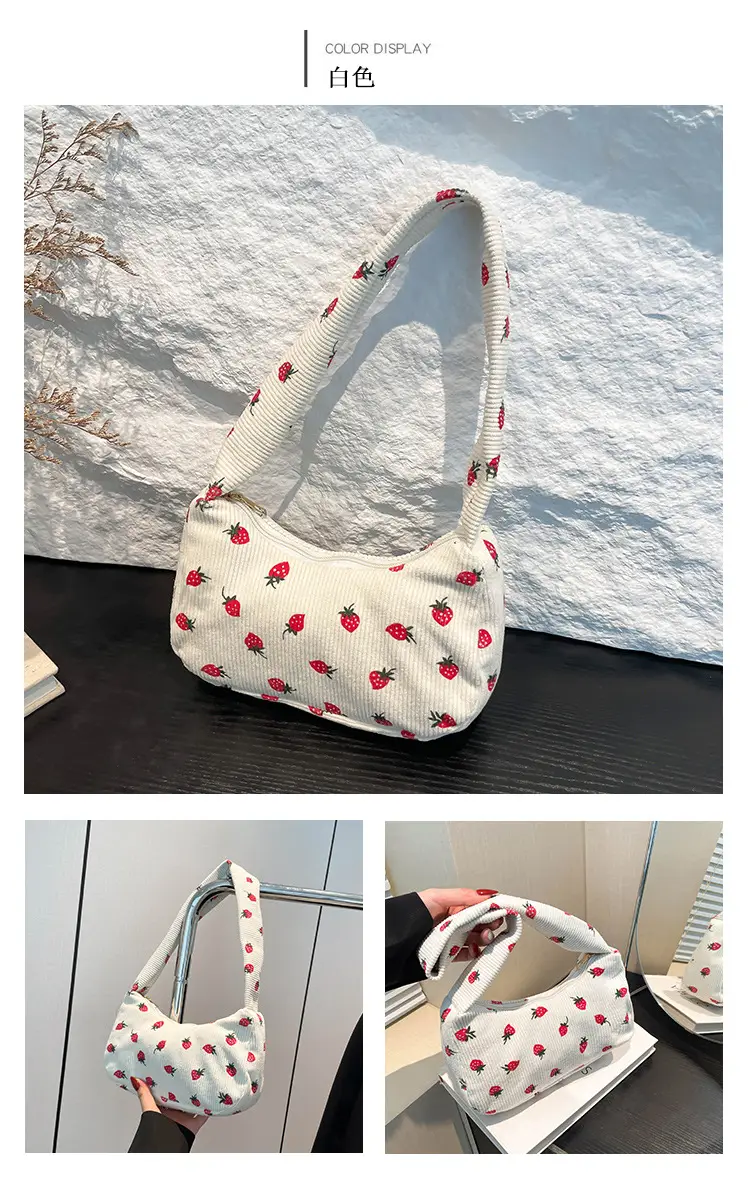 Black Embroidered Shoulder Bag for Women Winter 2024 — feature 17
