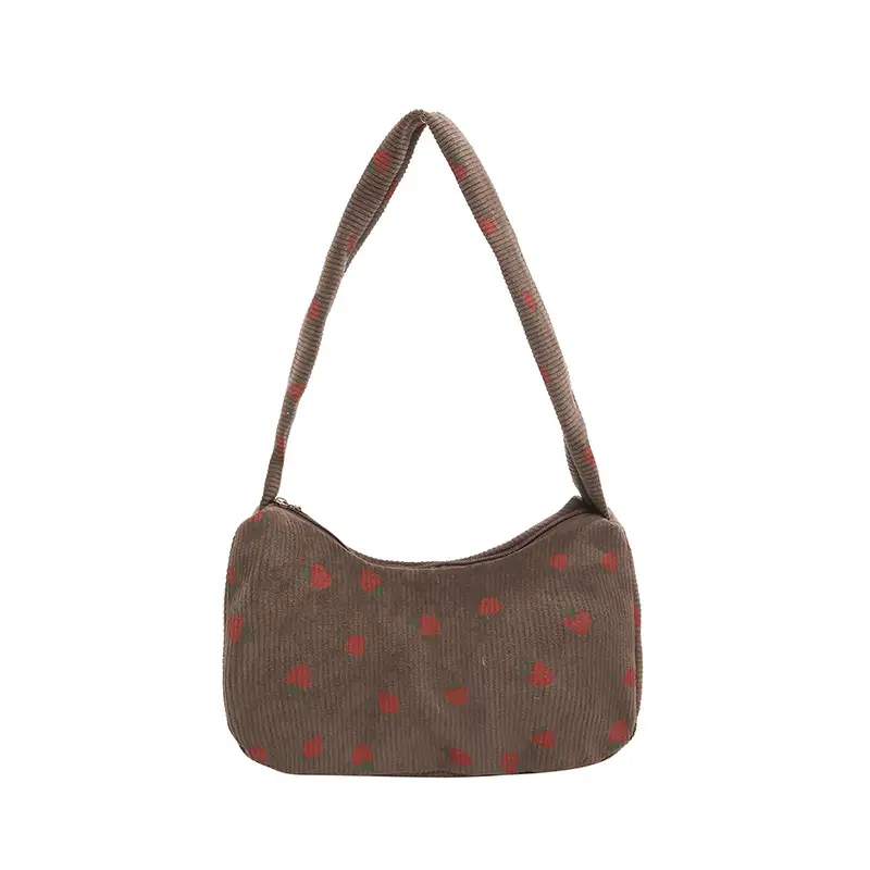 Black Embroidered Shoulder Bag for Women Winter 2024 - Image 3