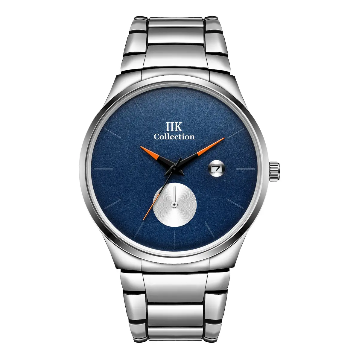 IIK Men's Stainless Steel Quartz Watch Blue Dial - Image 10