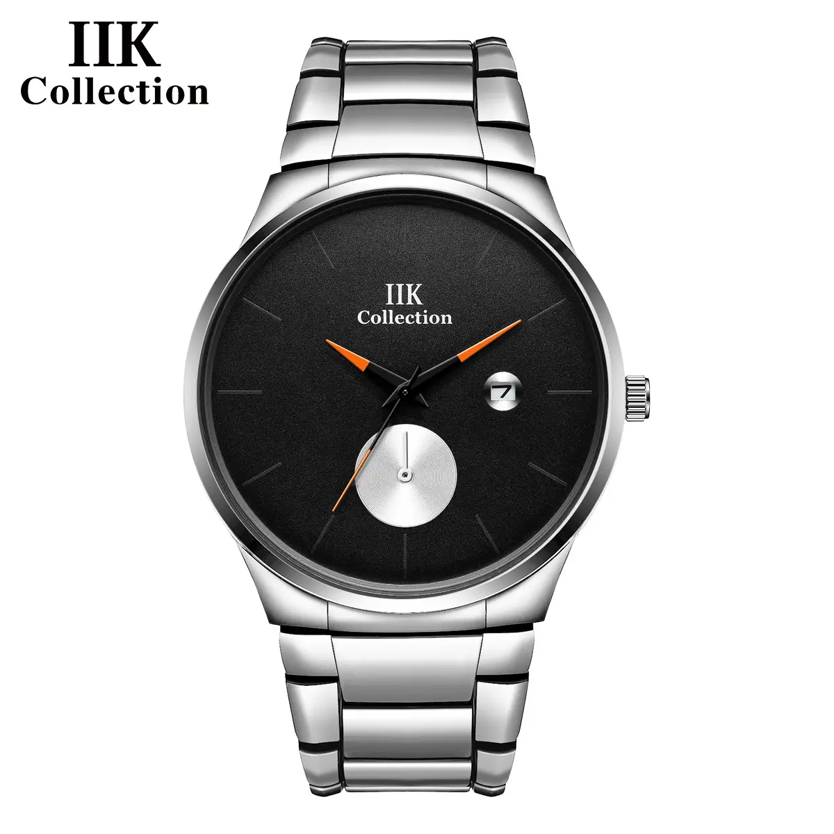 IIK Men's Stainless Steel Quartz Watch Blue Dial - Image 6