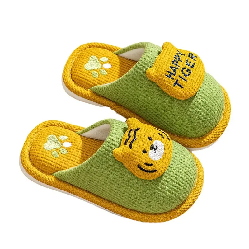 Children's Cotton Slippers for Boys and Girls in Autumn and Winter for Kidsren and Babies at Home Indoor Non-Slip Spring & Fall Soft-Soled Non-Slip Slippers for Women