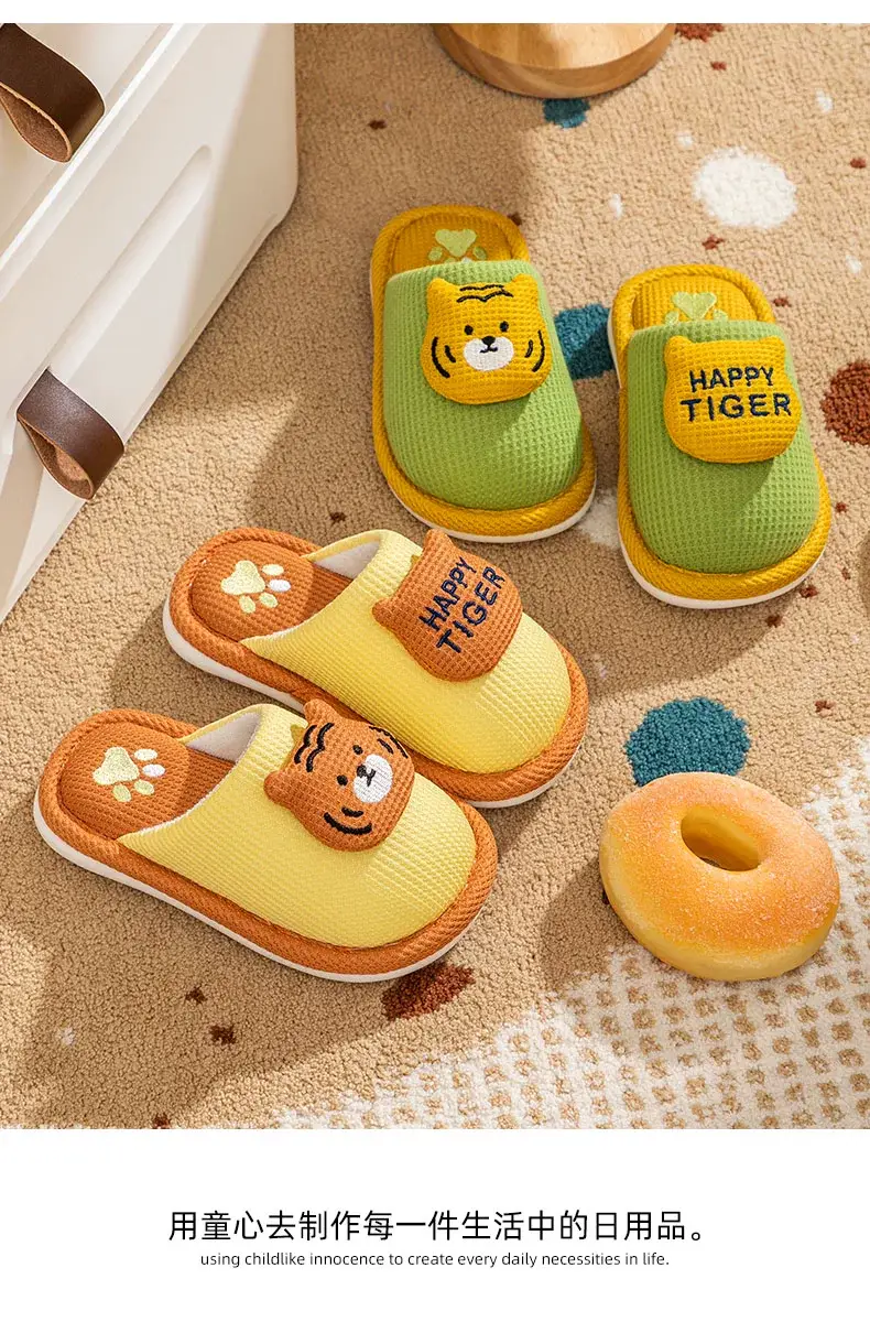 Children's Cotton Slippers for Boys and Girls in Autumn and Winter for Kidsren and Babies at Home Indoor Non-Slip Spring & Fall Soft-Soled Non-Slip Slippers for Women — feature 8