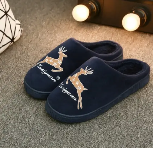Children's Cotton Slippers for Boys and Girls in Autumn and Winter for Kidsren and Babies at Home Indoor Non-Slip Spring & Fall Soft-Soled Non-Slip Slippers for Women