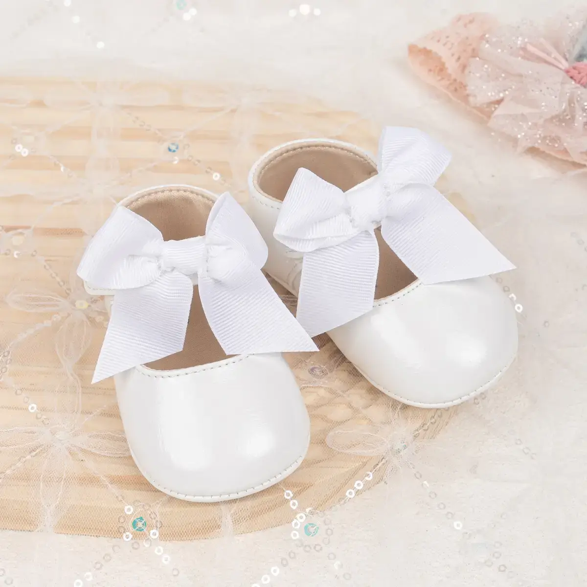 Black Bow Baby Shoes for Toddlers Anti-Slip Rubber — feature 10