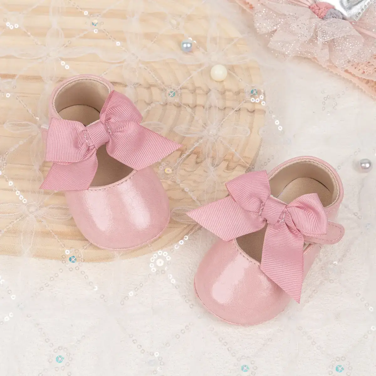 Black Bow Baby Shoes for Toddlers Anti-Slip Rubber — feature 18