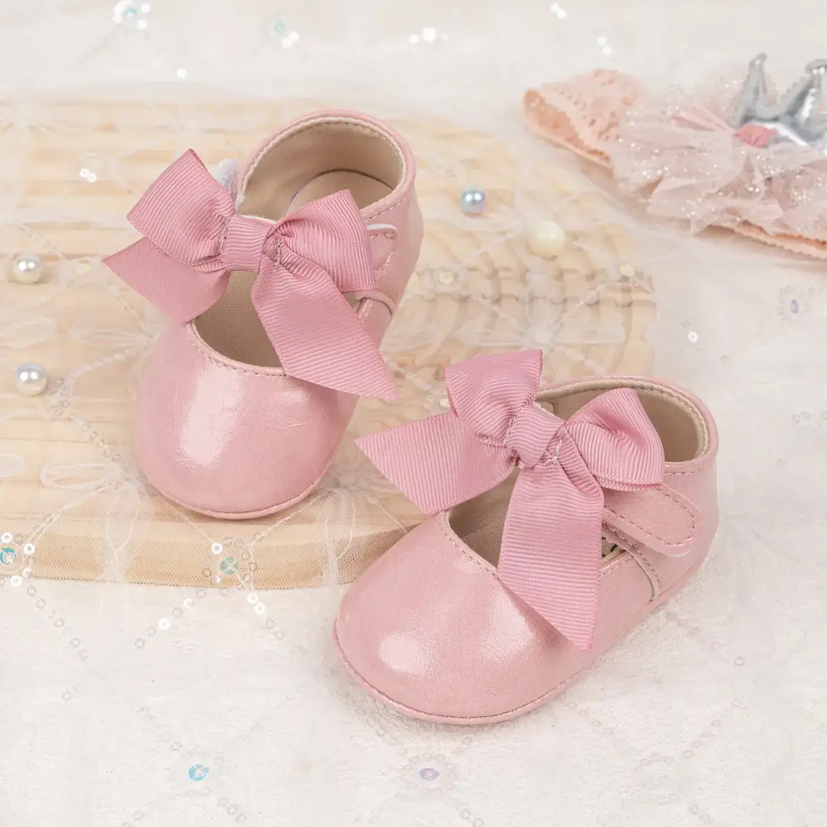 Black Bow Baby Shoes for Toddlers Anti-Slip Rubber — feature 20