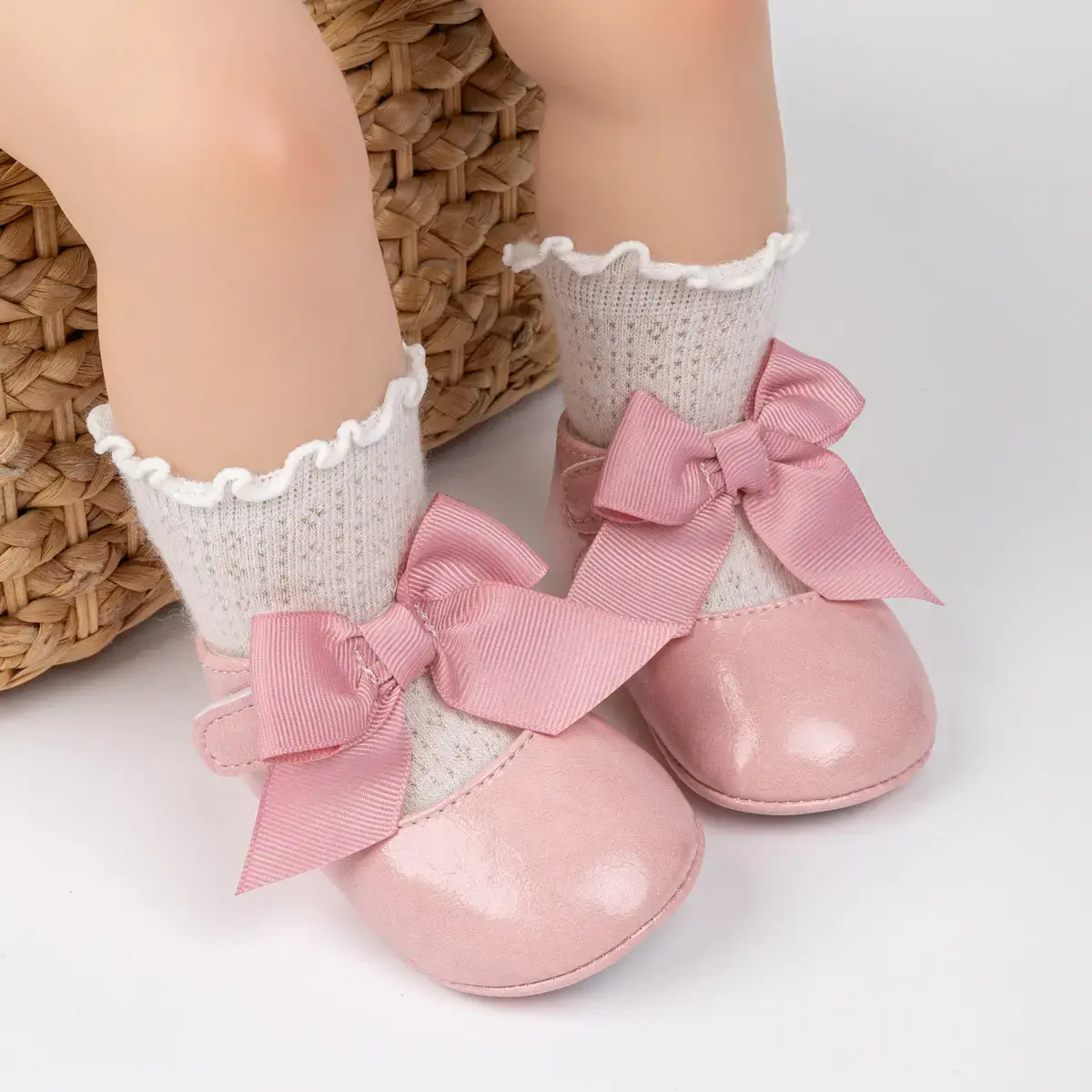 Black Bow Baby Shoes for Toddlers Anti-Slip Rubber — feature 21
