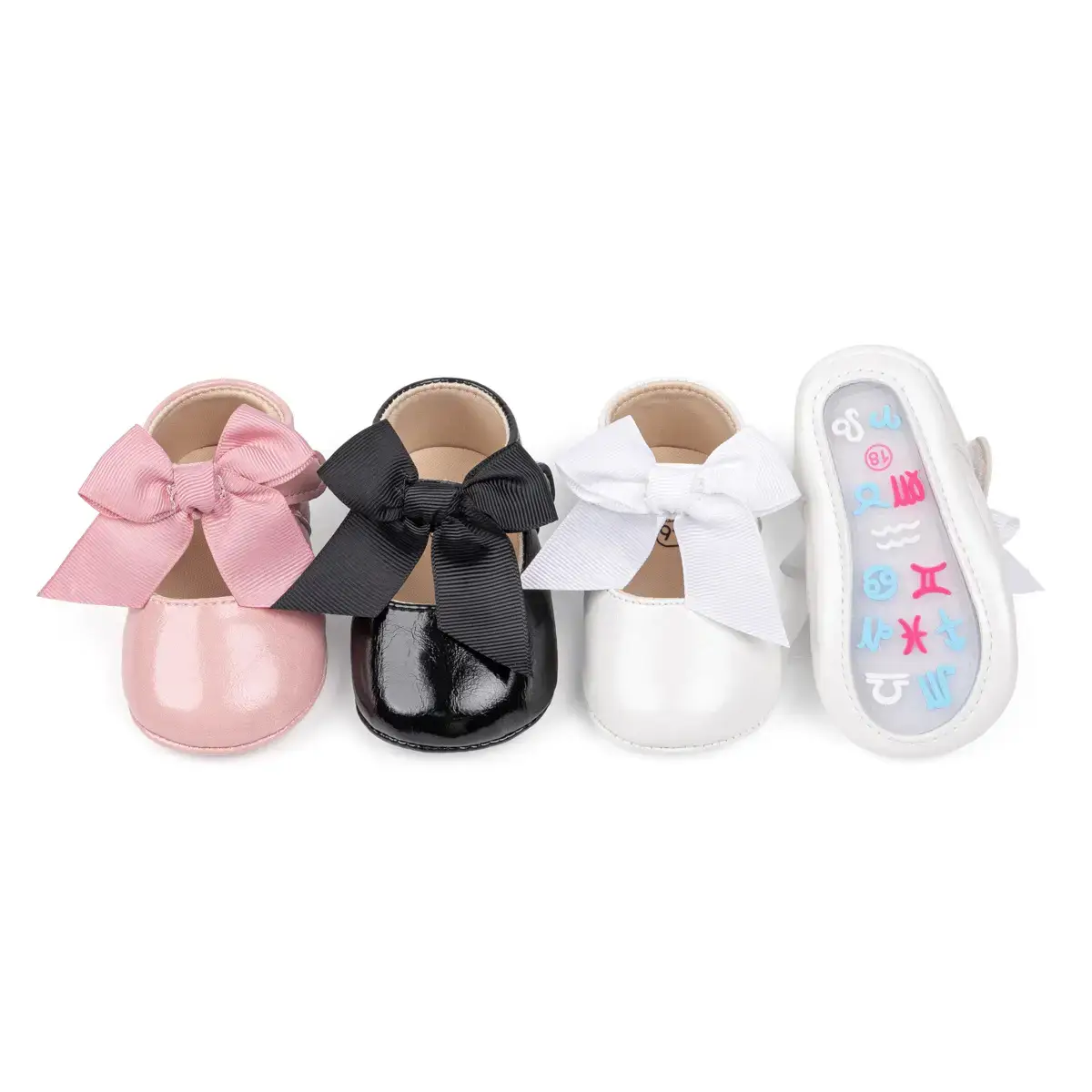 Black Bow Baby Shoes for Toddlers Anti-Slip Rubber — feature 7