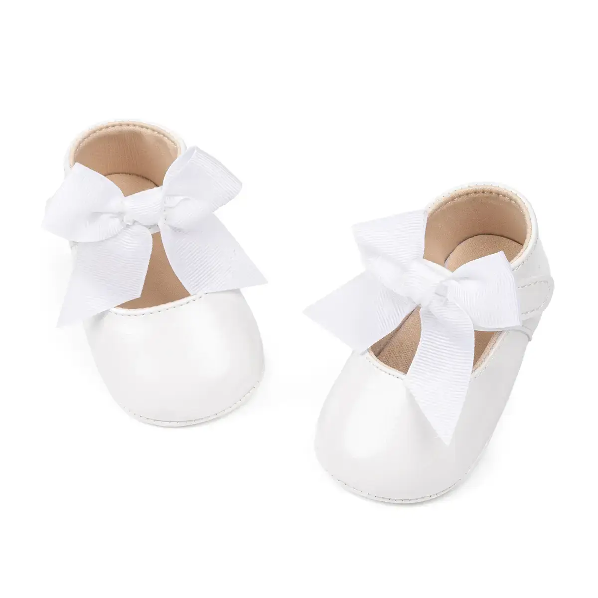 Black Bow Baby Shoes for Toddlers Anti-Slip Rubber