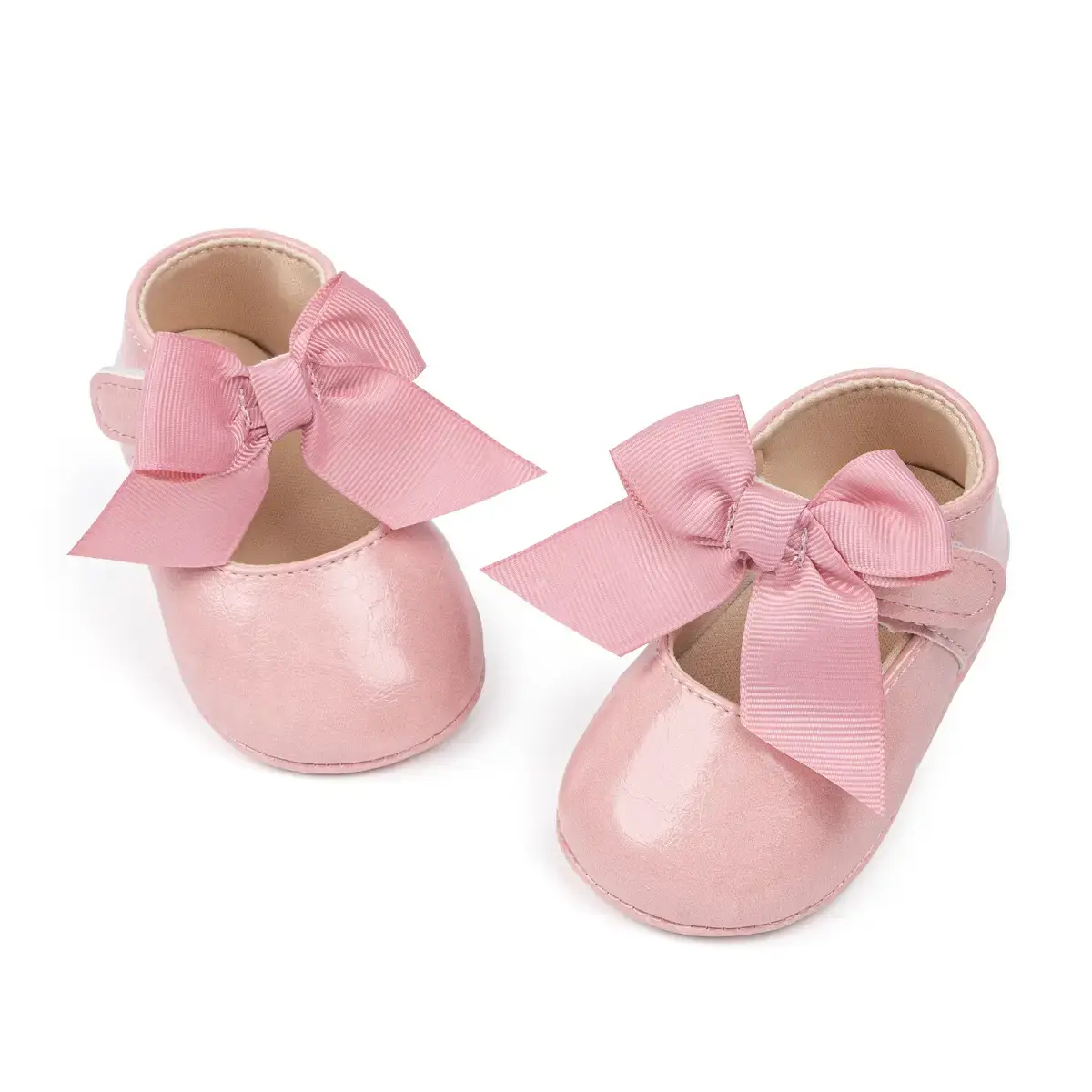 Black Bow Baby Shoes for Toddlers Anti-Slip Rubber