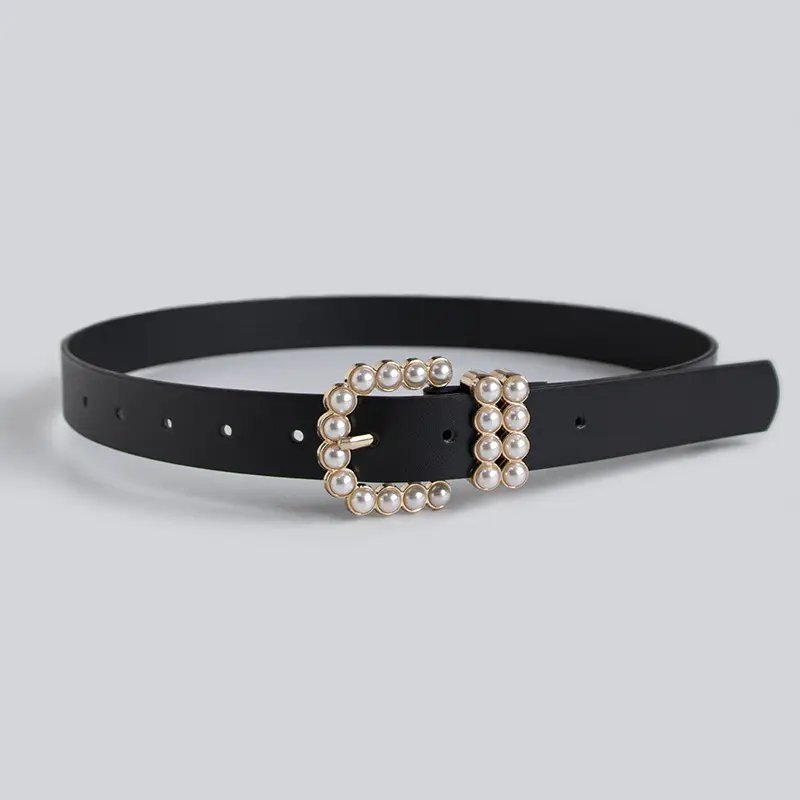 Elegant Pearl Buckle Belt for Women - Image 4