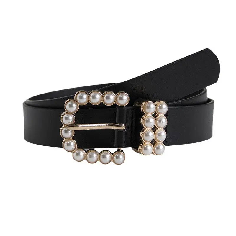 Elegant Pearl Buckle Belt for Women - Image 5
