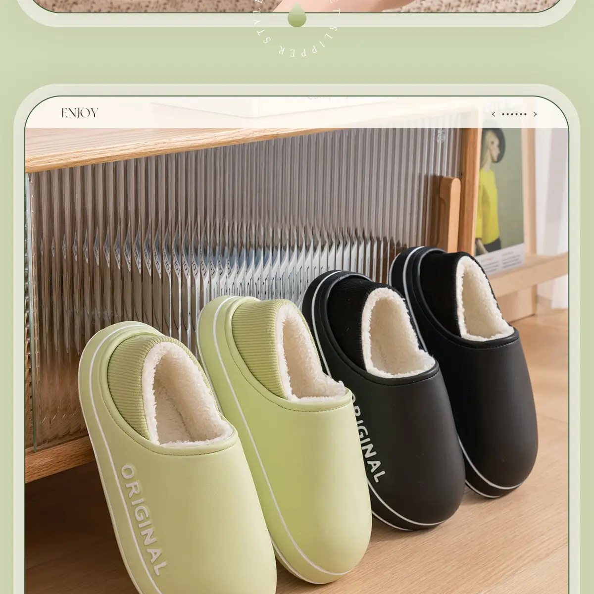 Waterproof Cotton Slippers for Elderly Men Winter Warm Non-Slip — feature 14