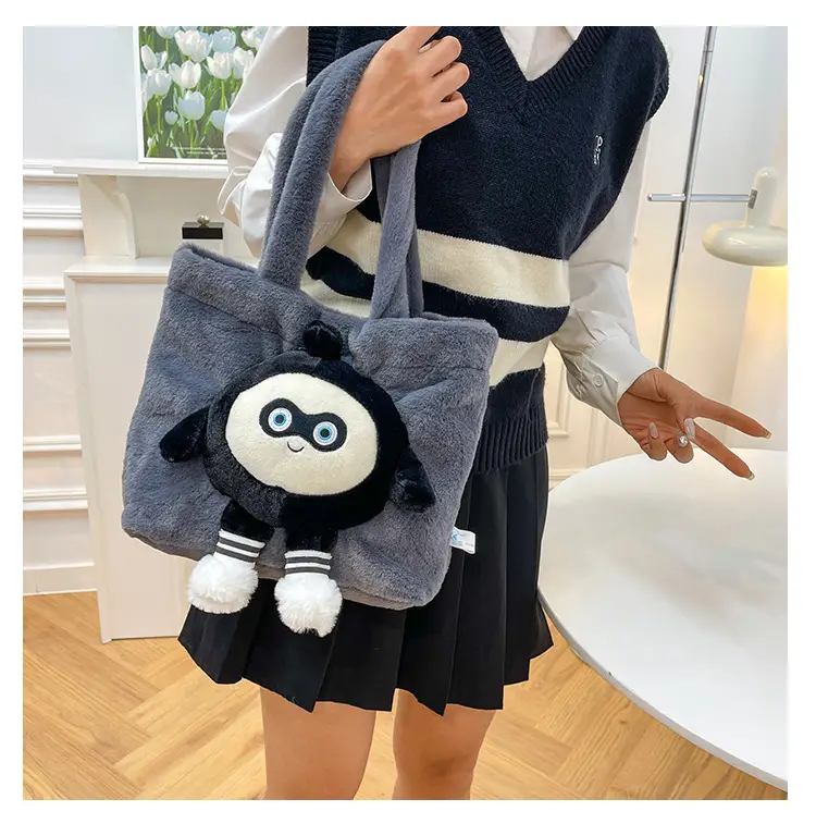 Cute Cartoon Tote Bag for Girls, Green Textured, Large Capacity - Image 10
