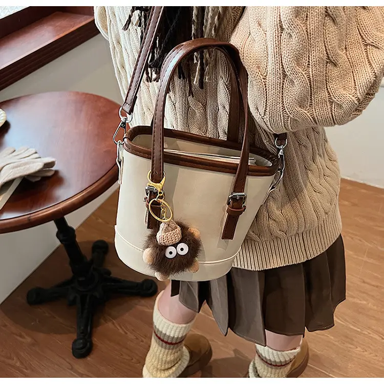 Vintage Textured Bucket Bag Women's Shoulder Crossbody 2024 — feature 39