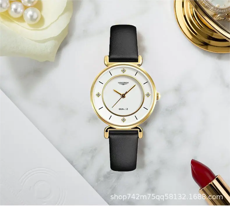 Women's Ultra-Thin Diamond Studded Quartz Watch — feature 12