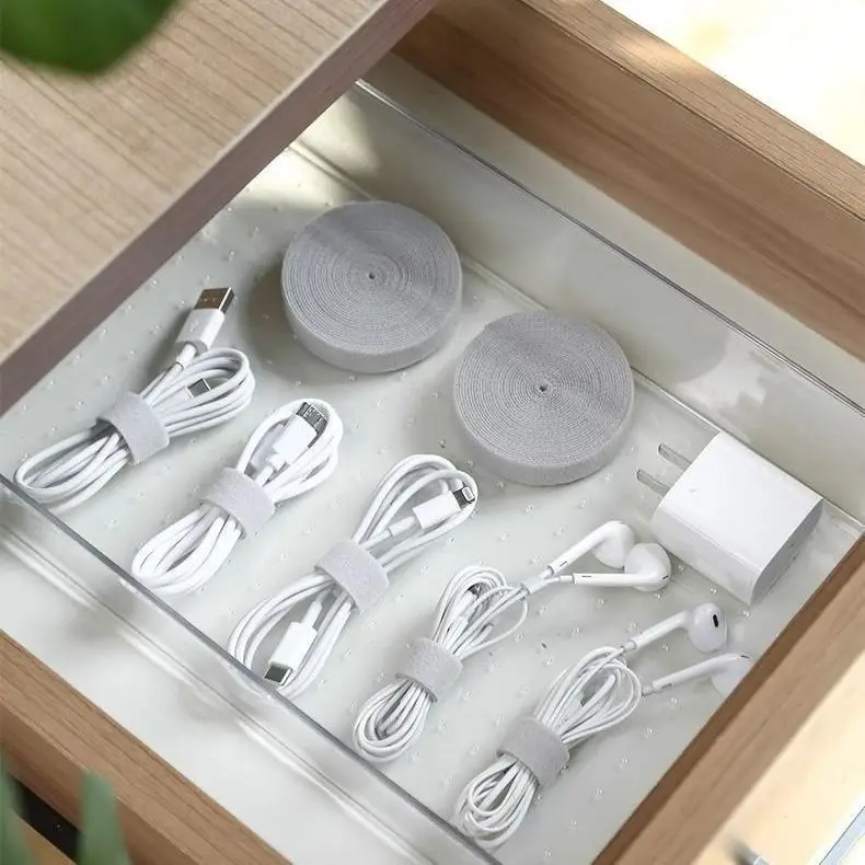 Data Line Storage Artifact Velcro Cable Tie Organizer Wire Bundle Line Organizer with Computer Wire Fixing Organizer