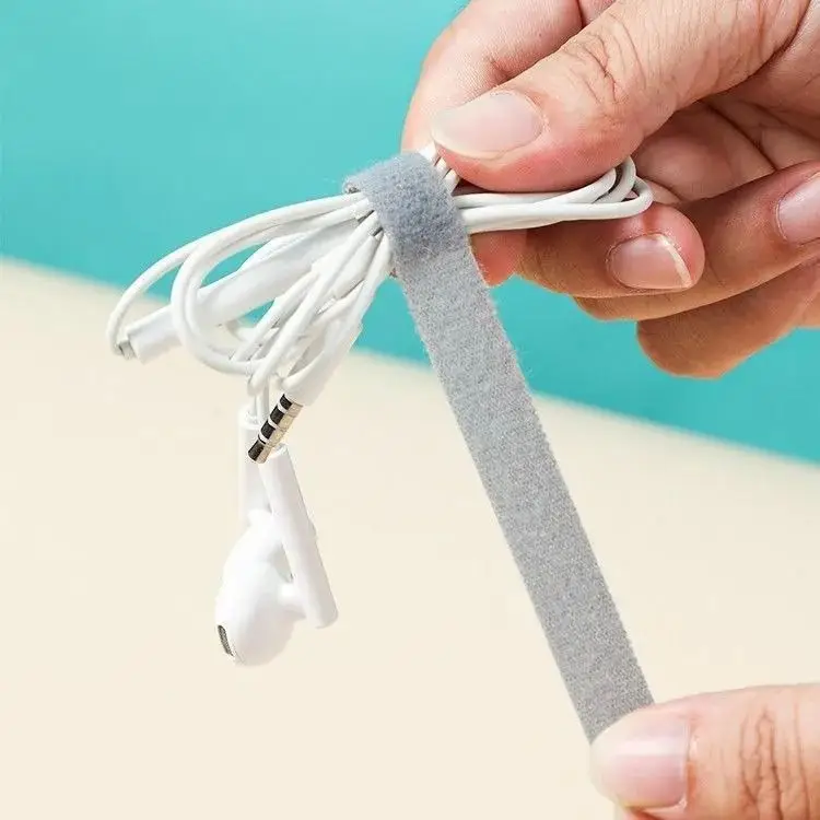 Data Line Storage Artifact Velcro Cable Tie Organizer Wire Bundle Line Organizer with Computer Wire Fixing Organizer