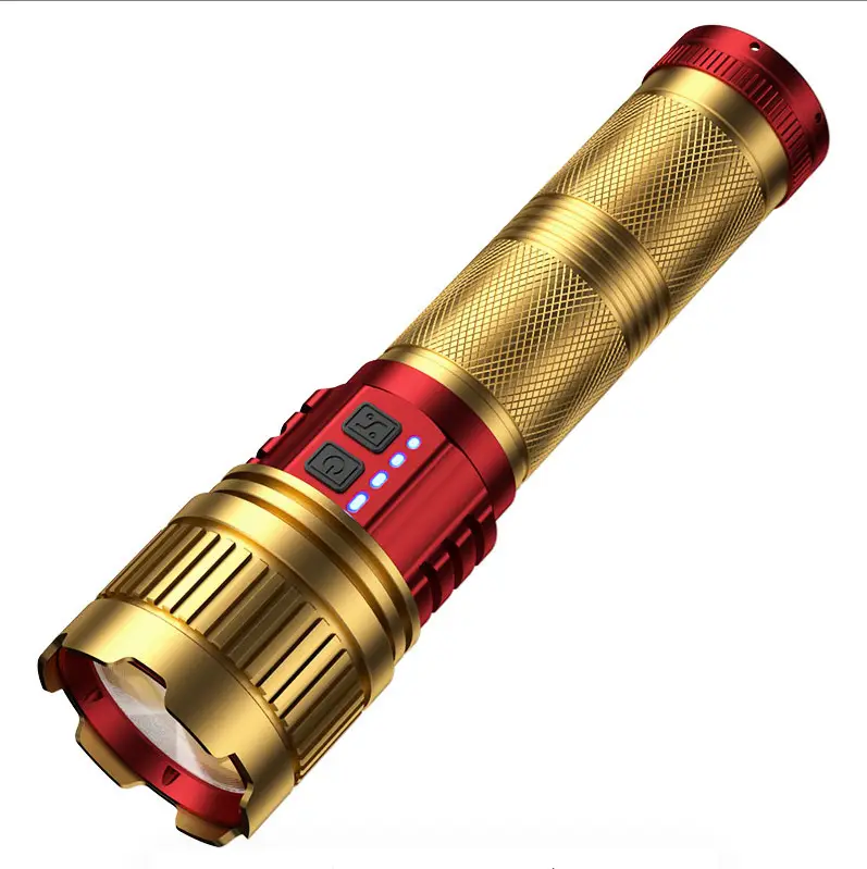 Rechargeable Laser Cannon Flashlight for Outdoor Use