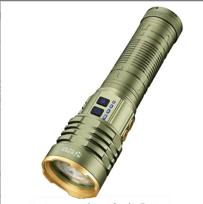 Rechargeable Laser Cannon Flashlight for Outdoor Use