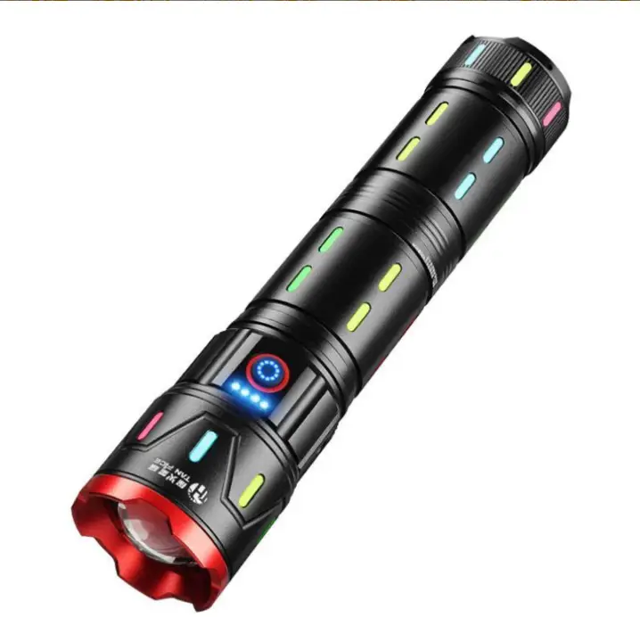 Rechargeable Laser Cannon Flashlight for Outdoor Use