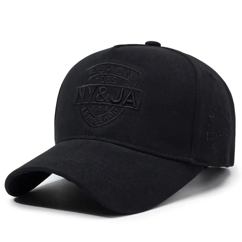 Men's Navy Embroidered Baseball Cap NY&JA Design - Image 4
