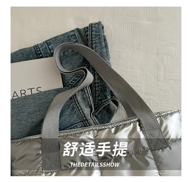 2024 Silver Crossbody Bag Women Korean Style Large Capacity — feature 4