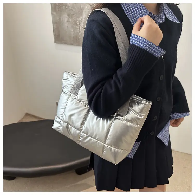 2024 Silver Crossbody Bag Women Korean Style Large Capacity — feature 7