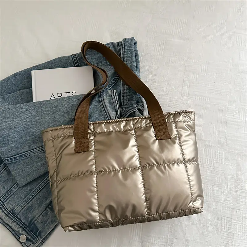 2024 Silver Crossbody Bag Women Korean Style Large Capacity - Image 2