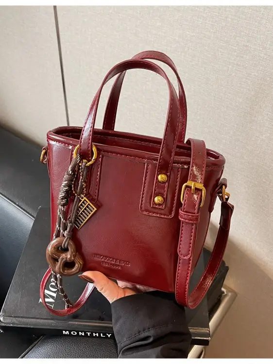 Black Crossbody Shoulder Bag Women 2024 Autumn - Image 8