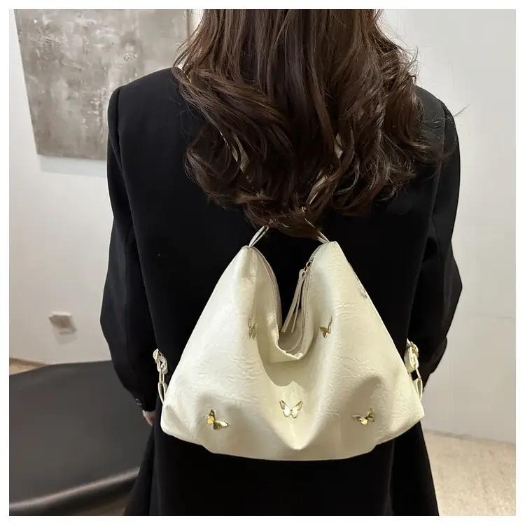Black Butterfly Embroidered Tote Bag for Women — feature 12