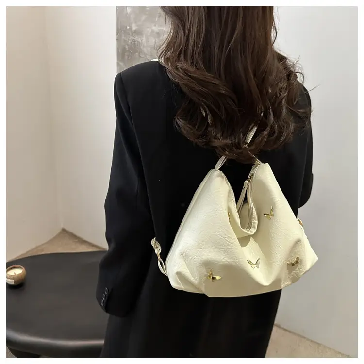 Black Butterfly Embroidered Tote Bag for Women — feature 13