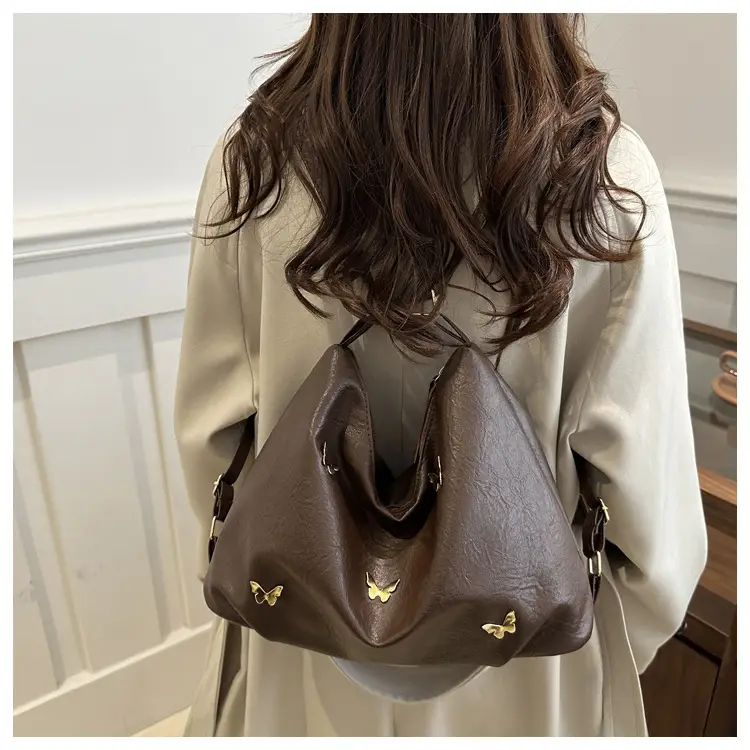 Black Butterfly Embroidered Tote Bag for Women — feature 15