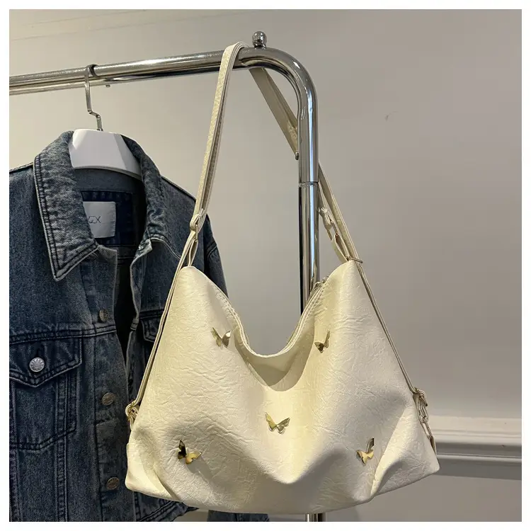 Black Butterfly Embroidered Tote Bag for Women — feature 21