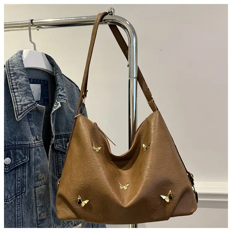 Black Butterfly Embroidered Tote Bag for Women — feature 22