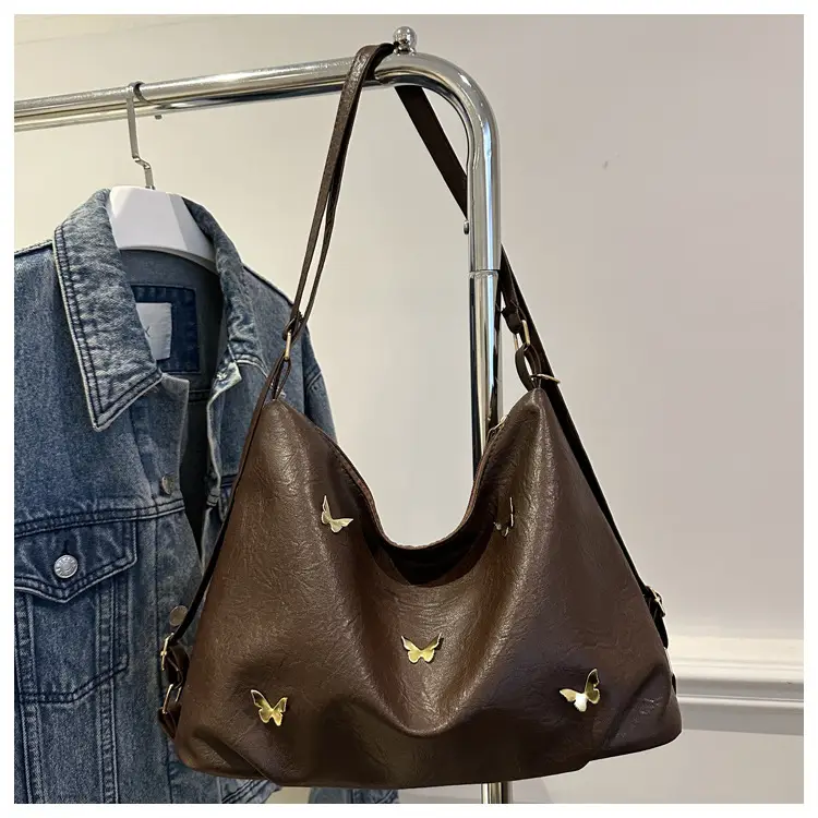 Black Butterfly Embroidered Tote Bag for Women — feature 23